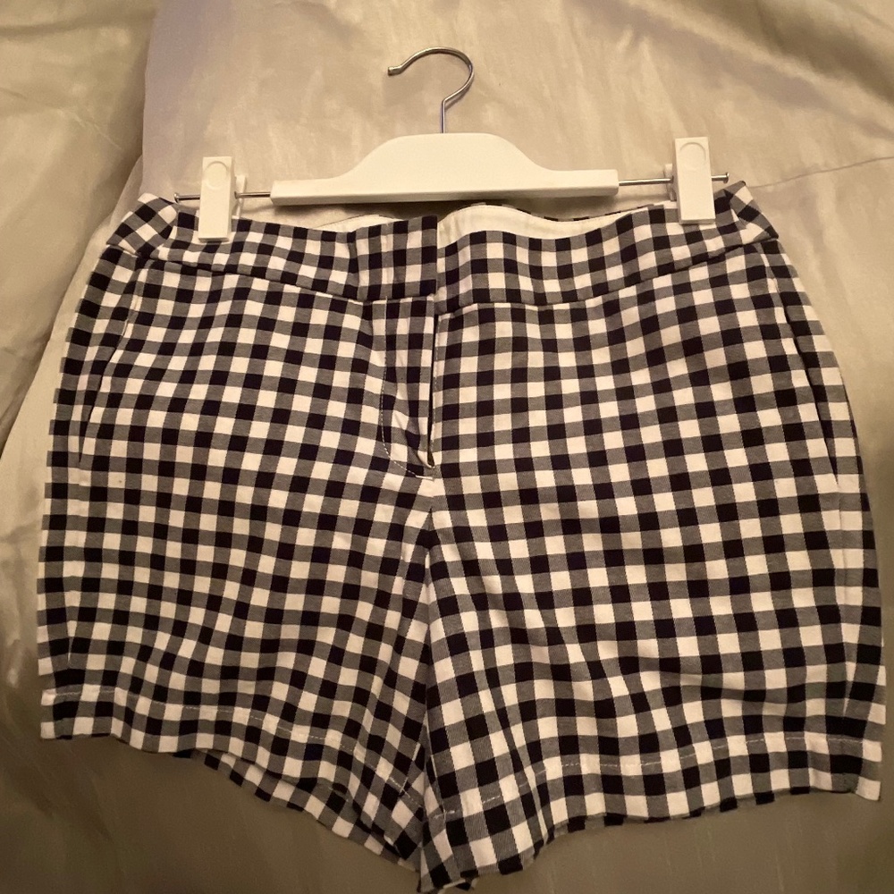 J Crew 5” Gingham Shorts